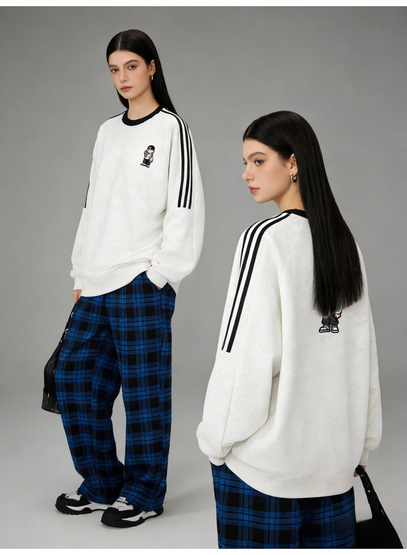 retro cartoon oversized t-shirt | striped pullover, suitable for street wear and daily leisure. - Image 2